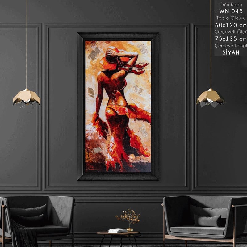 WN 045 Çerçeveli Tablo - Kare Home