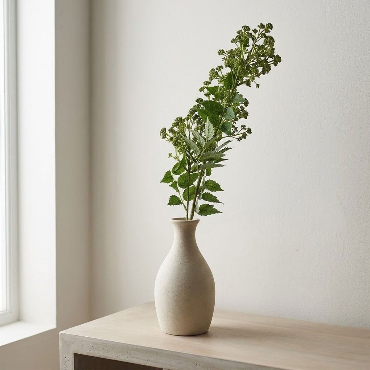 Yapay Tomurcuk Çiçek Dalı Yeşil 92 cm