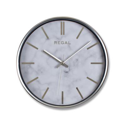 0250 SW2 İnce Çerçeve Oniks Mermer Desen Duvar Saati