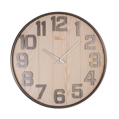 Regal 3646 ES Büyük Boy Metal - Ahşap Duvar Saati 62 cm