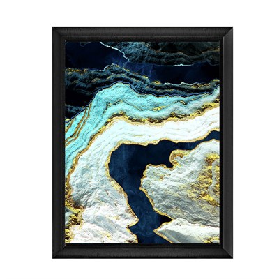 AB-354 Mermer Desenli Yağlı Boya Efektli Dokulu Tablo 75x105 cm
