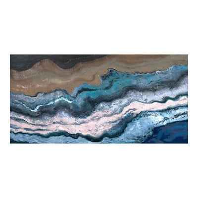 AB-373 Salon İçin Büyük Boy Yağlı Boya Efektli Dokulu Tablo 75x135 cm