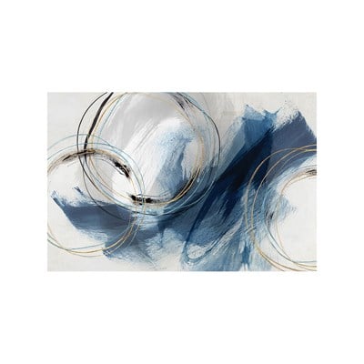 AB-394 Modern Soyut Geometrik Yağlı Boya Efektli Dokulu Tablo 75x105 cm