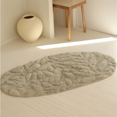 Allesi %100 Pamuk Yeşil Banyo Paspası | 65x115 cm