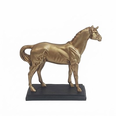 At Biblosu Kaideli 37 cm Dekoratif Obje Gold