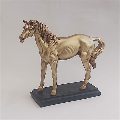 At Biblosu Kaideli 37 cm Dekoratif Obje Gold