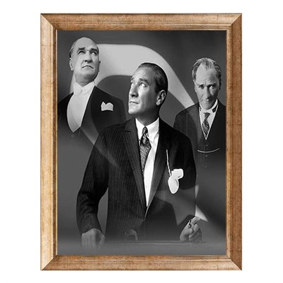 Atatürk Üç Dönem Portre Tablosu