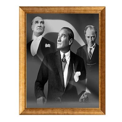 Atatürk Üç Dönem Portre Tablosu
