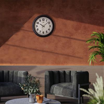 Auris Duvar Saati Siyah