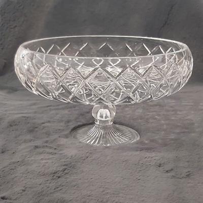 Baklava Desen Cam Ayaklı Kase 26 cm - Çamlıca Home