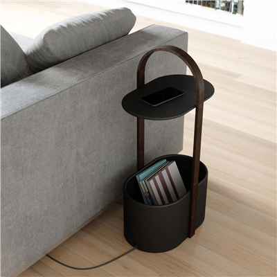 Belwood Siyah Yan Sehpa 30 x 28 x 72 cm