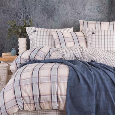 Blue Marine Çift Kişilik Nevresimli Pike Takımı - Nautical İndigo