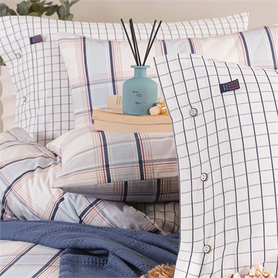 Blue Marine Tek Kişilik Nevresimli Pike Takımı - Nautical İndigo