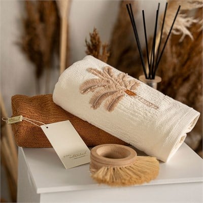 Boho Island Oda Kokulu 50x90 2'li Havlu Seti - Kiremit - İyi Geceler İstanbul