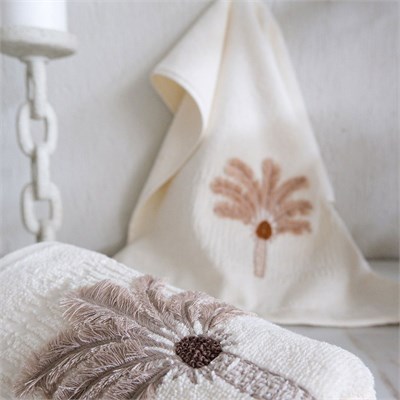 Boho Island Oda Kokulu 50x90 2li Havlu Seti - Krem