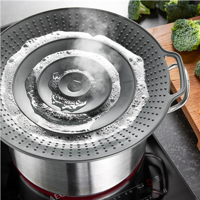 Bolla Silikon Aşırı Kaynama Koruması/19 Ve 28 cm Çapındaki Tencereler İçin