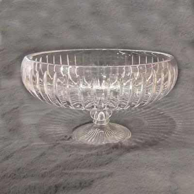 Çizgi Desen Cam Ayaklı Kase 26 cm - Çamlıca Home