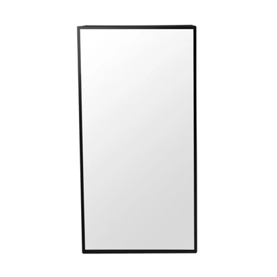 Cubiko Duvar Ve Depolama Aynası Siyah Renk 62x30,5 cm