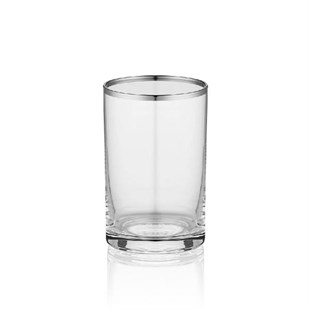 Decorium 6 lı Kahve Su Bardağı 3 mm Platin