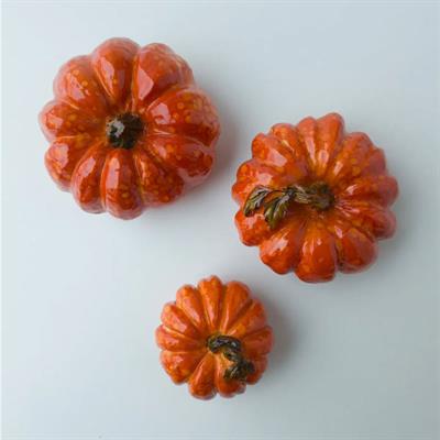 Dekoratif 3lü Balkabağı Turuncu