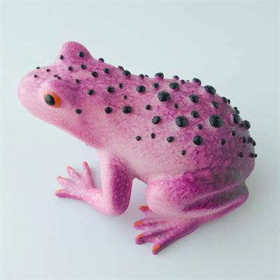 Dekoratif Kurbağa Pembe 13 cm