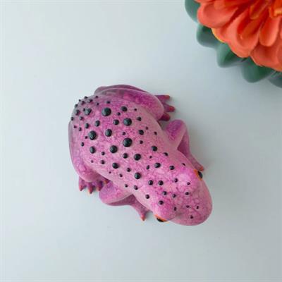 Dekoratif Kurbağa Pembe 13 cm