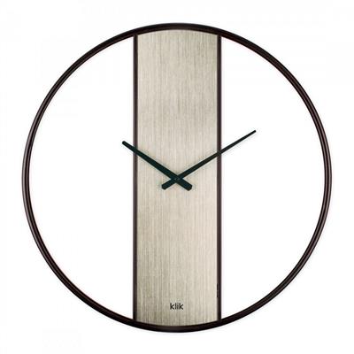 Demre Gümüş Minimalist Tasarım Metal Duvar Saati