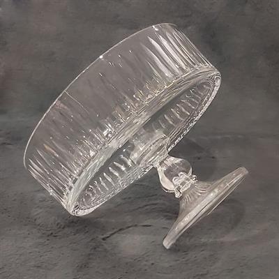 Dik Çizgili Cam Ayaklı Kase 25 cm