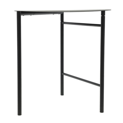 Disk Masası Siyah Çelik 72 cm - Çap 70 cm