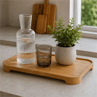 Doğal Söğüt Ağacı Sunum Tahtası L 45x27 cm