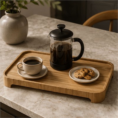 Doğal Söğüt Ağacı Sunum Tahtası M 35x21 cm