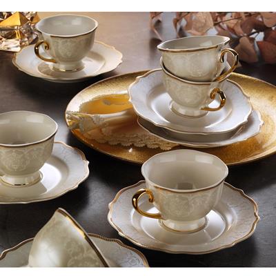 Dora 6 Kişilik Porselen Çay Fincan Takımı 12 Parça