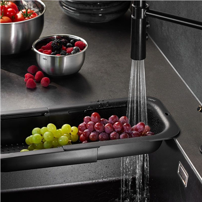 Drenare Siyah Lavabo Süzgeci 34 İle 47 cm Arası Değişen Uzunluk