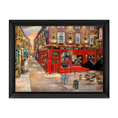Dublin Temple Bar Sokak Manzaralı Tablo