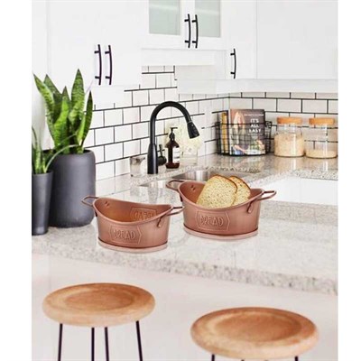 Ekmek Servisi 23 x 14 cm Bakır