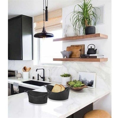 Ekmek Servisi 23 x 14 cm Siyah