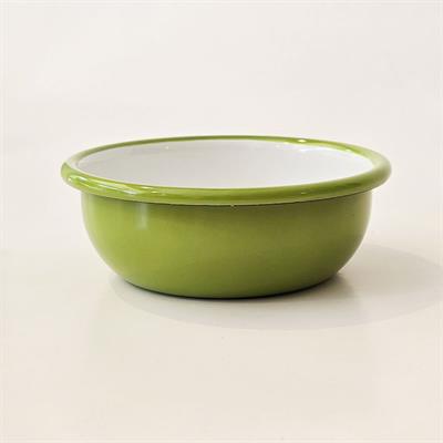 Emayra Emaye Kase 12 cm | Fıstık Yeşil İç Beyaz