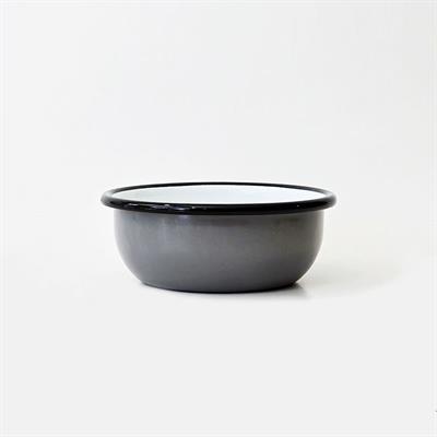 Emayra Emaye Kase 12 cm | Gri Kordon Siyah