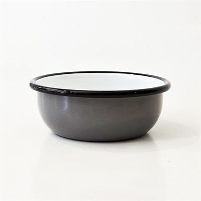 Emayra Emaye Kase 12 cm | Gri Kordon Siyah