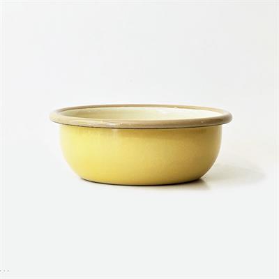Emayra Emaye Kase 12 cm | Sarı Kordon Bej