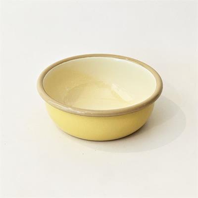 Emayra Emaye Kase 12 cm | Sarı Kordon Bej
