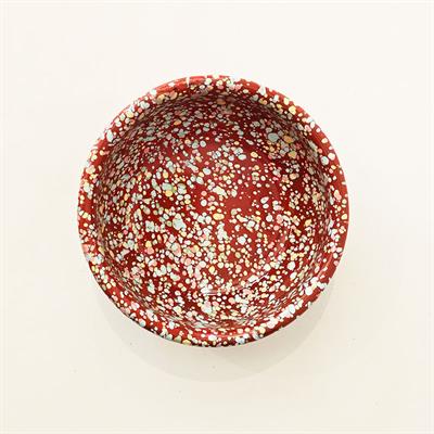 Emayra Emaye Kase 12 cm | Serpme Desen Kiremit