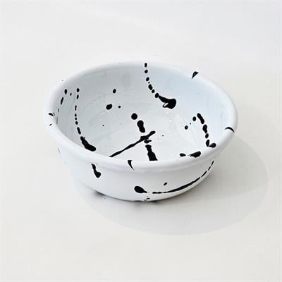 Emayra Emaye Kase 12 cm | Sıçratma Beyaz