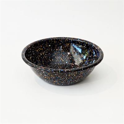 Emayra Emaye Salata Kasesi 20 cm | Serpme Desen Siyah