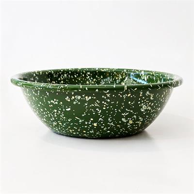 Emayra Emaye Salata Kasesi 20 cm | Serpme Desen Yeşil