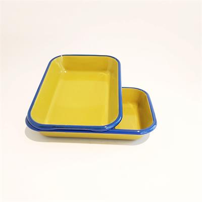 Emaye 22x16cm 2li Meze Tabağı Fıstık Yeşili - KordonKobalt 