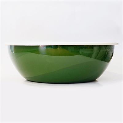Emaye 32 cm Kase Asker Yeşili
