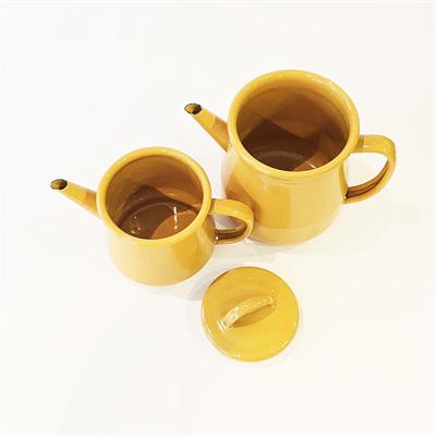 Emayra Emaye Çaydanlık Takımı Altın Sarı