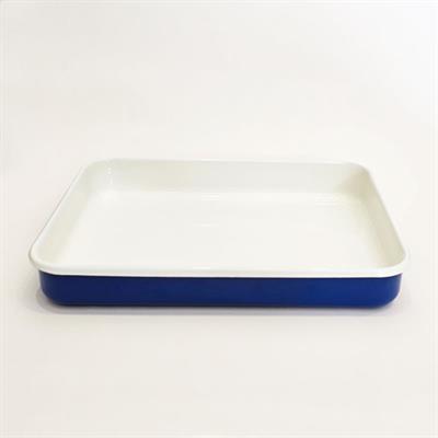 Emaye Dikdörtgen Fırın Tepsisi Kobalt 25x35x5 cm