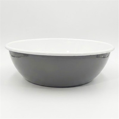 Emaye Hamur Yoğurma Kasesi 32 cm Gri